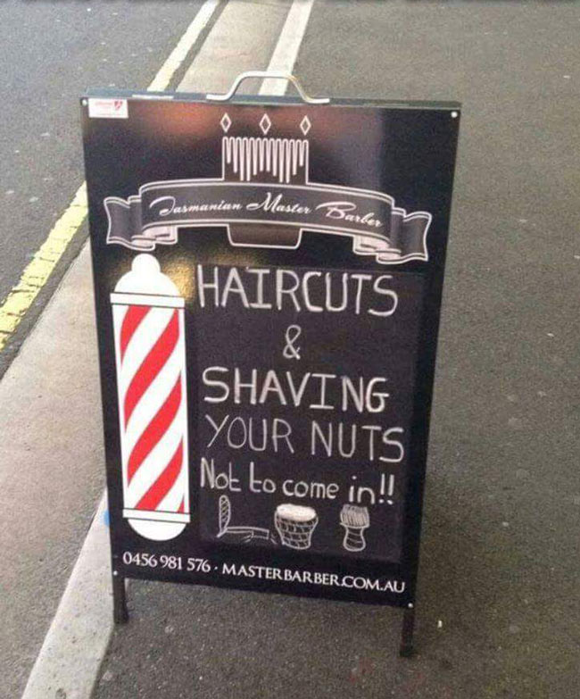 Shaving your nuts
