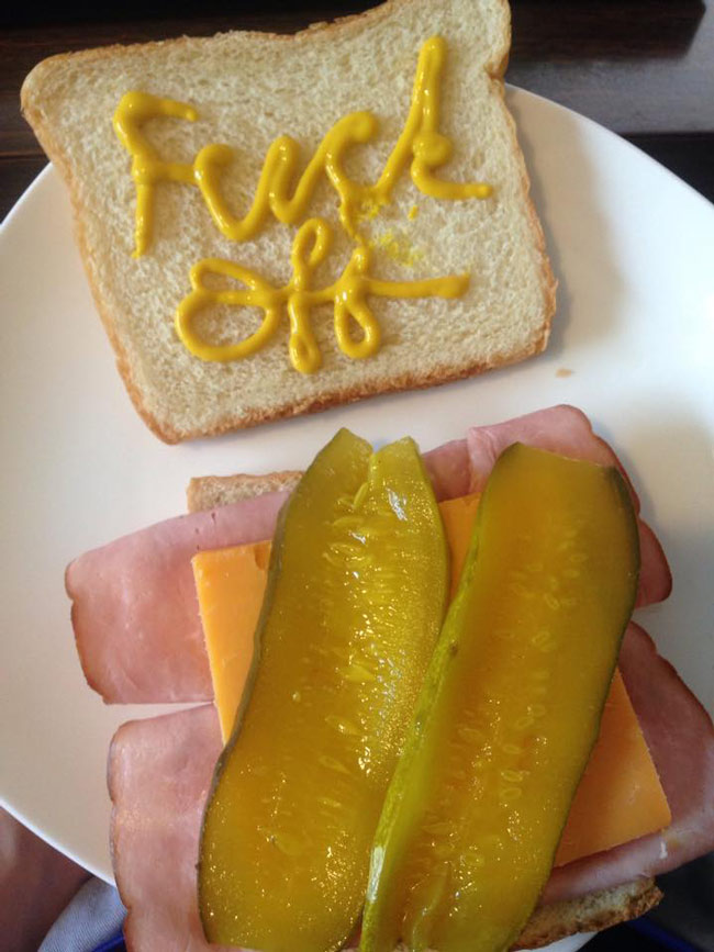 Jokingly commanded my wife to make me a sandwich...