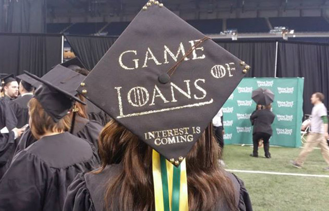 A graduate always pays their debts..