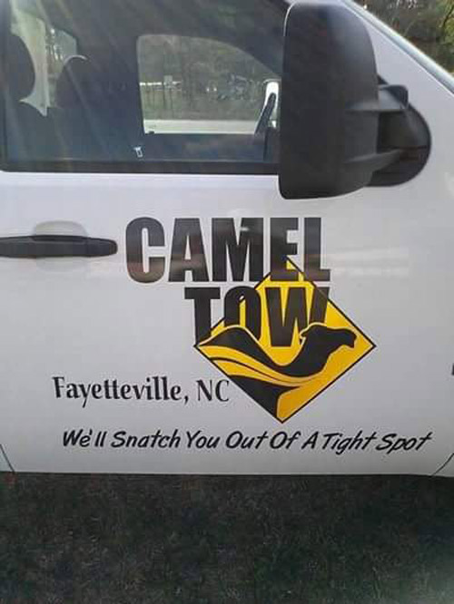 Camel Tow – We’ll snatch you out of a tight spot