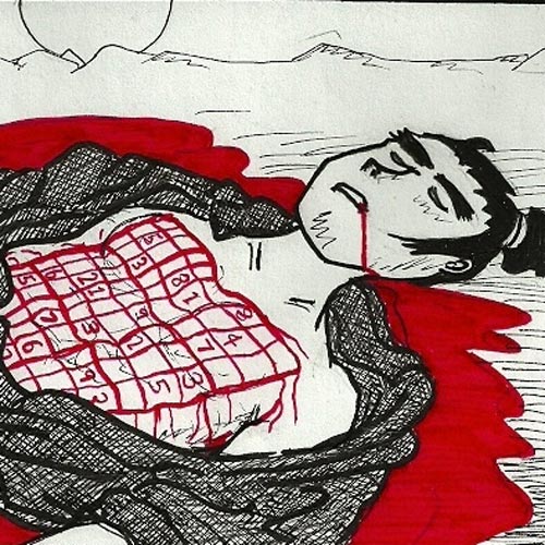 When you dishonor your family and have to commit Sudoku.