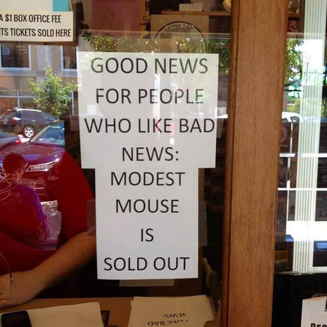 Good news for people who like bad news