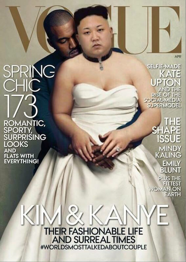 Kanye and Kim.