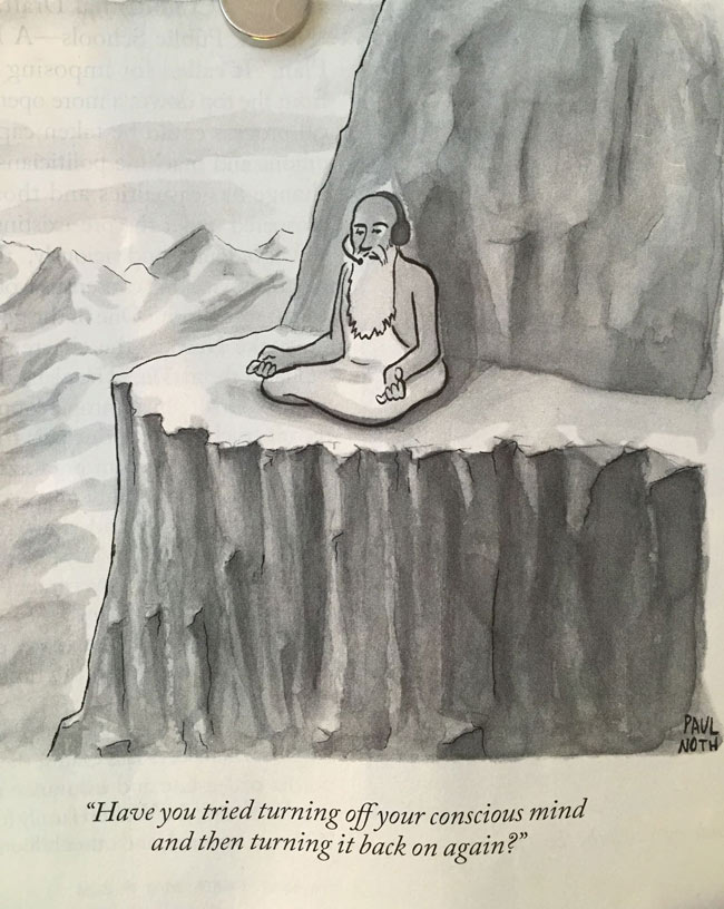New Yorker cartoon, oldie but goodie.
