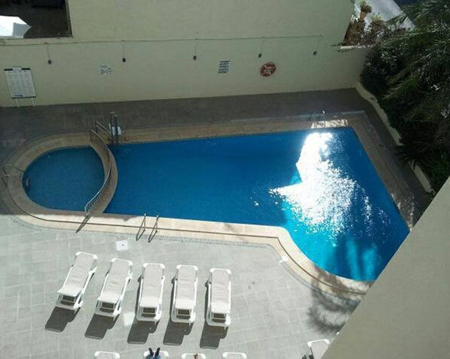 Pool shaped like a penis