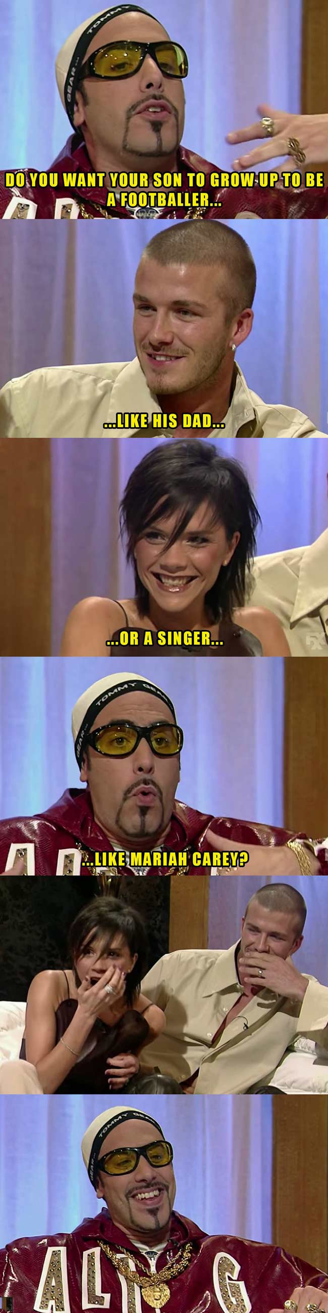 Ali G interviews David Beckham and Posh Spice