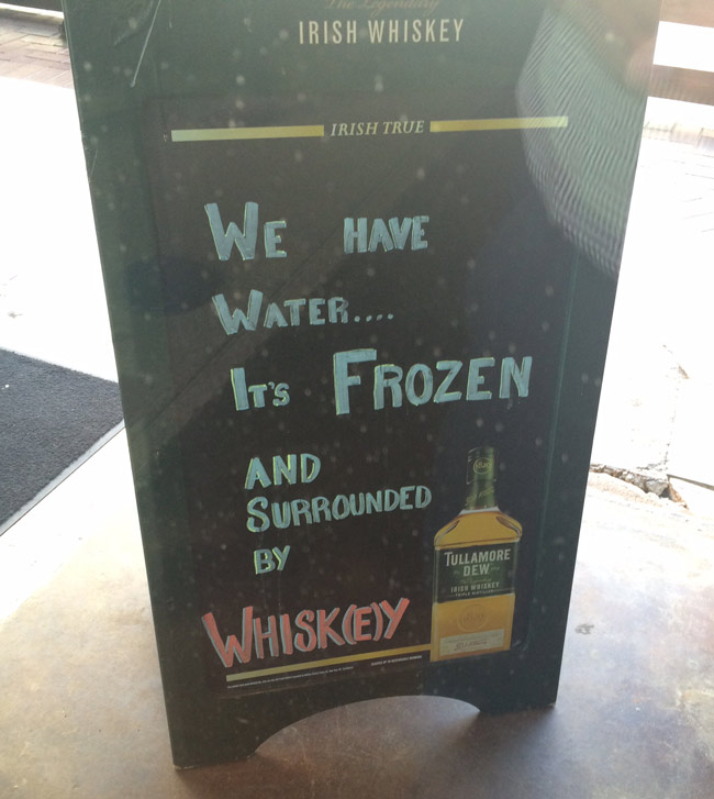 Houston Bar funny sign
