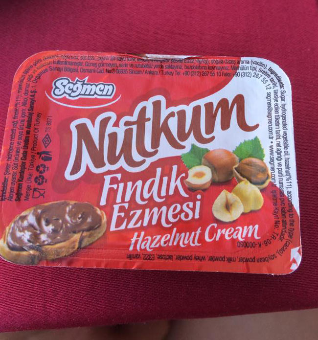 So i ordered nutella for breakfast in Turkey....