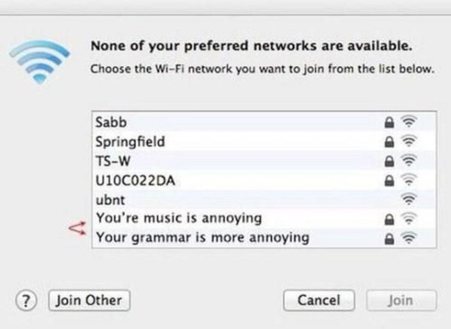 You're Wifi is annoying