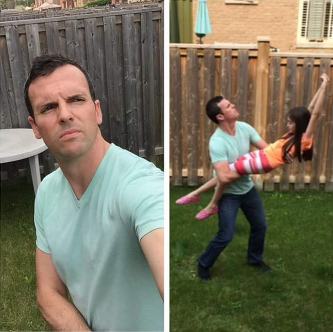 Can't afford a selfie stick? improvise.