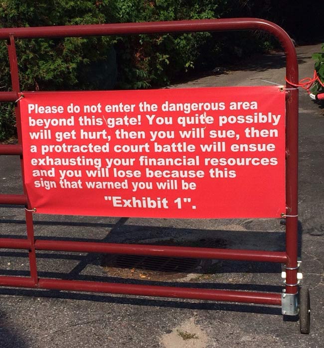 Funny "Do Not Enter" Sign