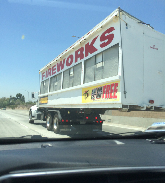 Final destination fireworks truck