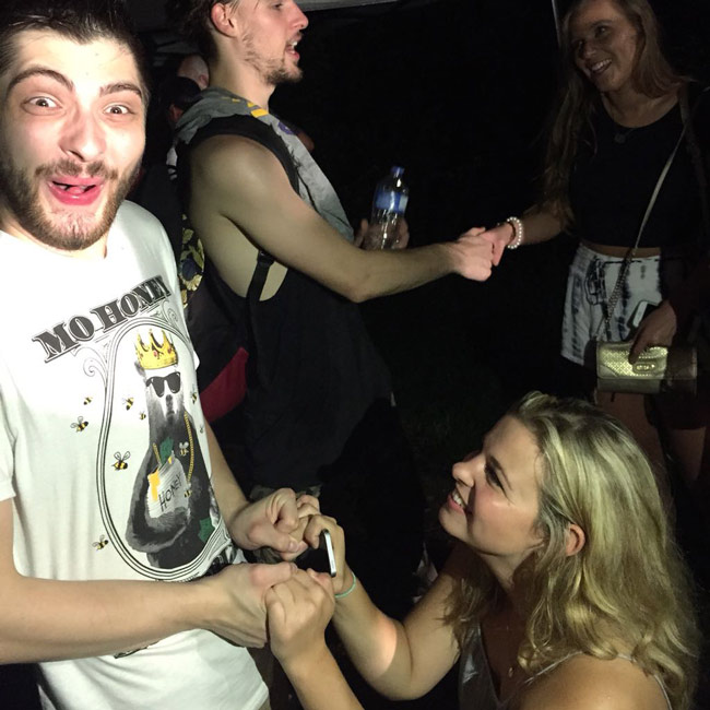 Friend had a girl "propose" to him last night and his face is absolutely priceless.