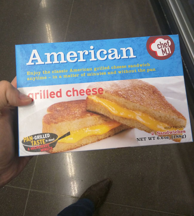 Grilled cheese in a box