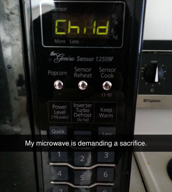 Microwave sacrifice