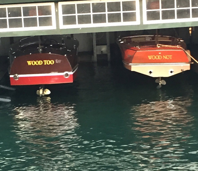 Wood Too, Wood Not boats