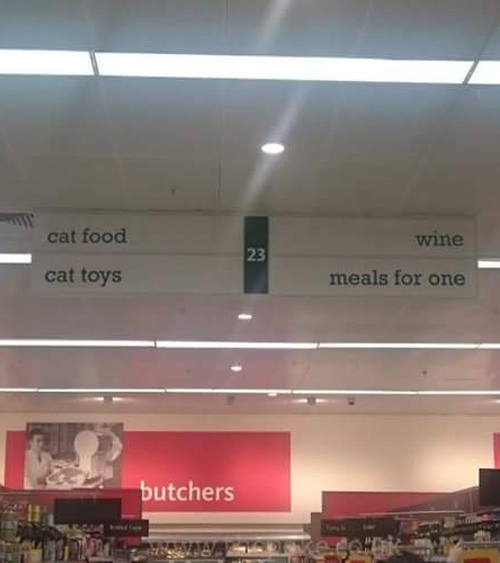 Everything I need, all in one aisle