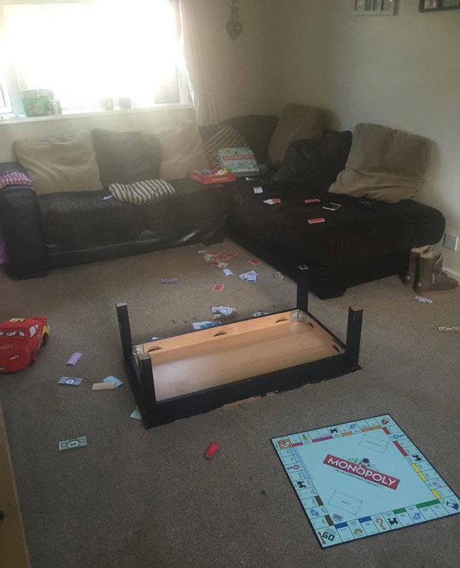 How a standard game of Monopoly ends.