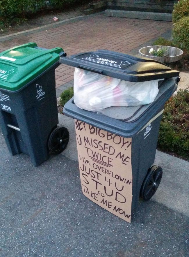Message for my trash man