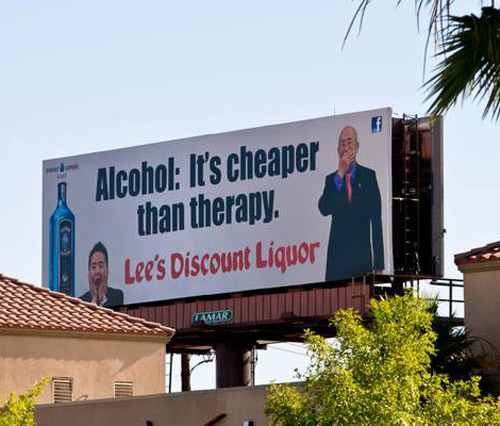 Las Vegas liquor store in hot water for this billboard
