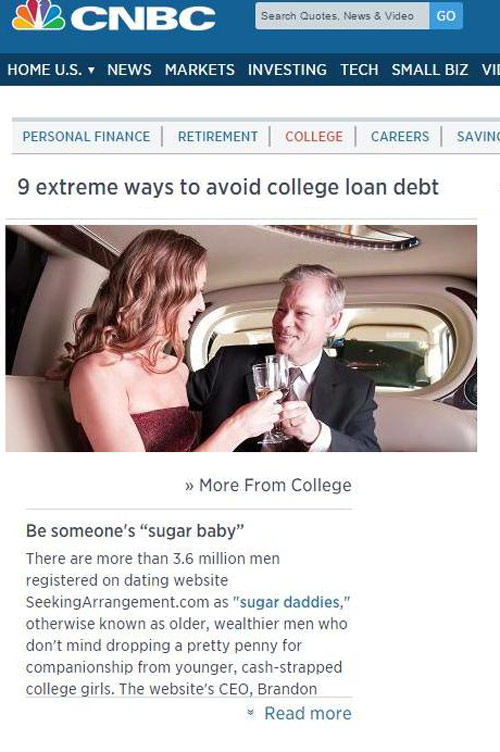 Thanks for the tip on how to avoid student loan debt, CNBC!