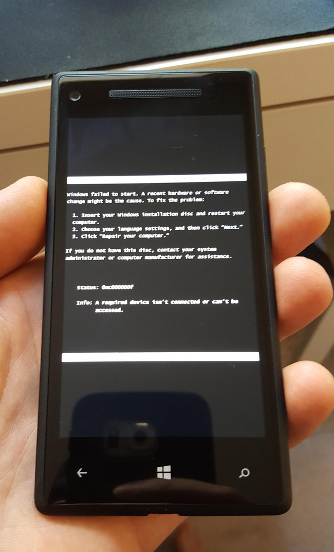 My Dad just got a new iPhone and he asked me to wipe his old Windows Phone for him, so I did a device reset. Didn't expect it to be this effective.