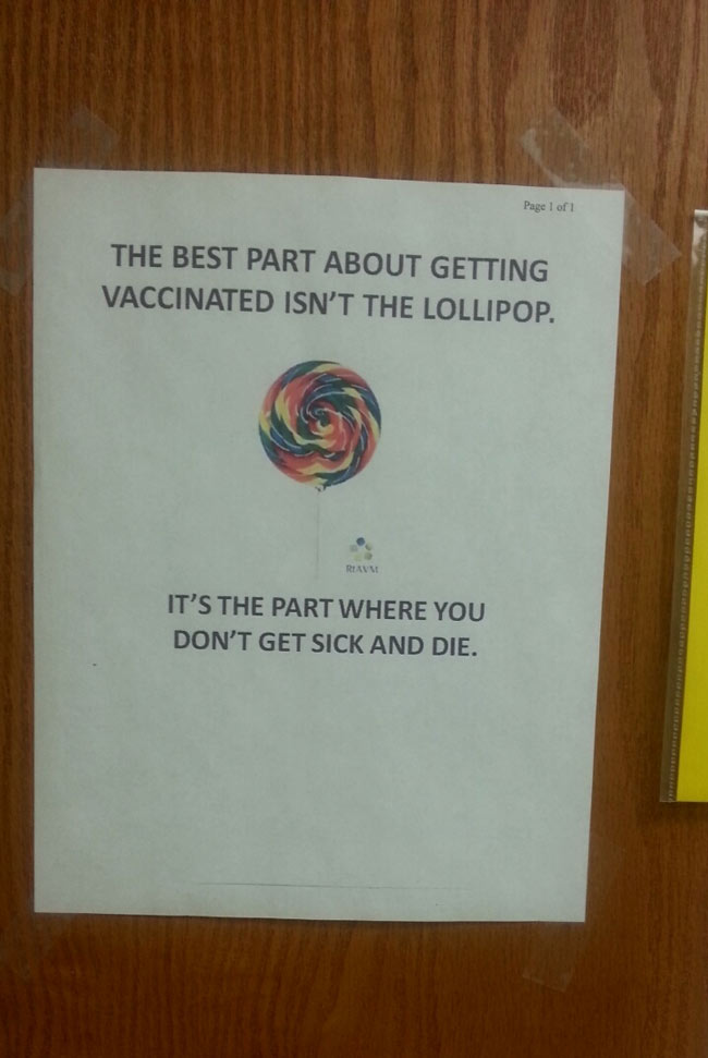 new sign at my doctors office