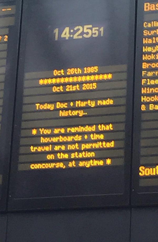 Hoverboards and Time travel are all banned on London train platforms