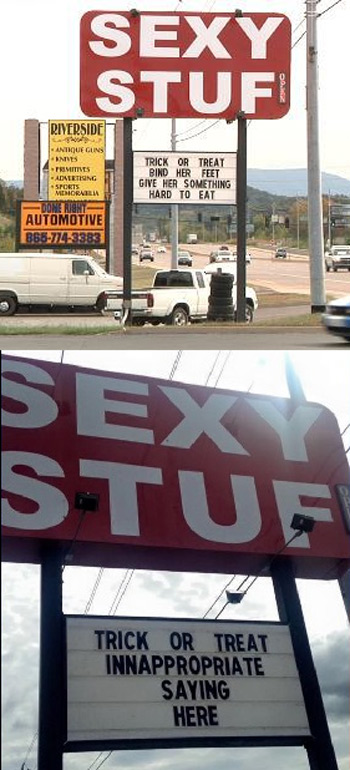 Sex Store Forced to change their sign after locals get their panties in a twist