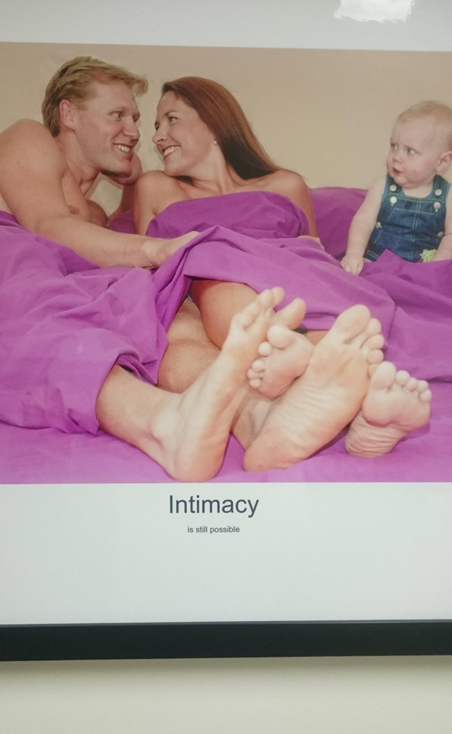 This weird photo in the maternity ward