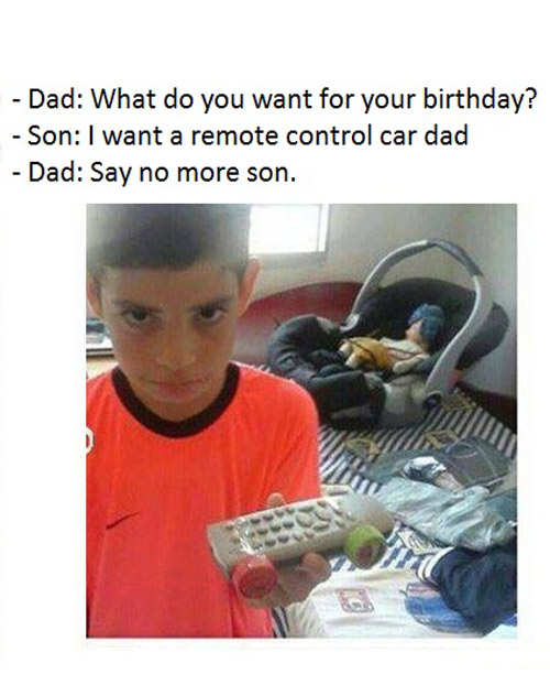 Son's birthday is coming up