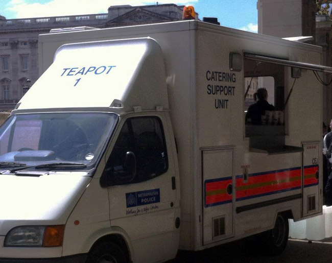 Only the British Police could have a tea support unit