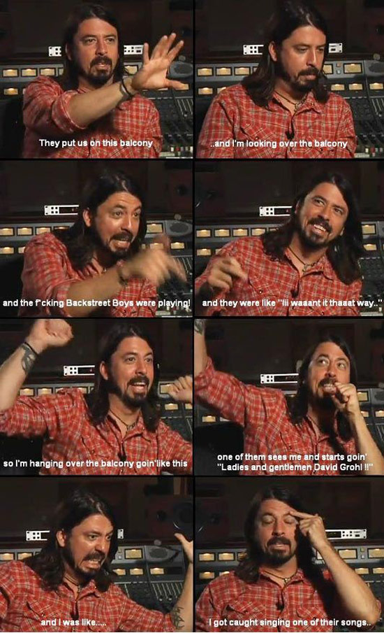 Dave Grohl and the Backstreet Boys