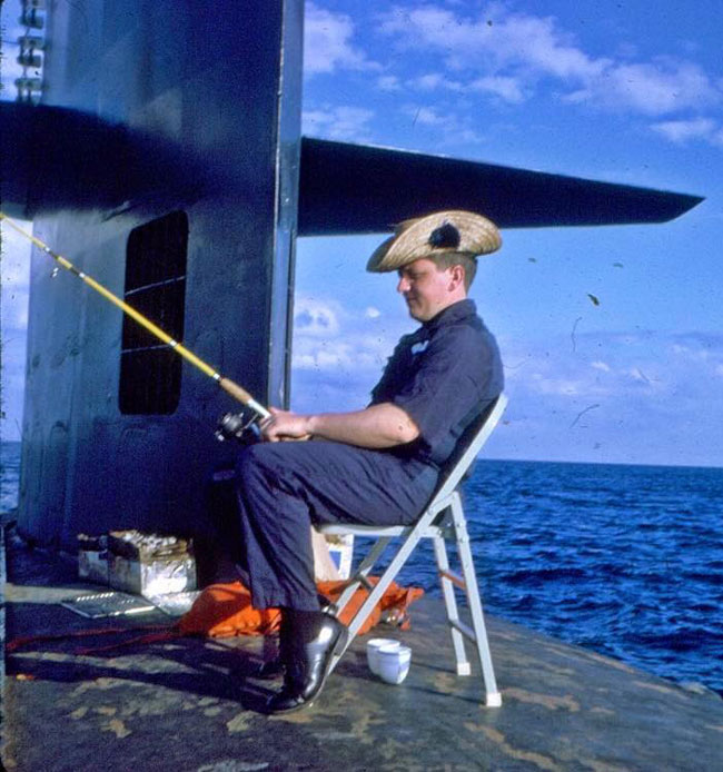 My Dad Taking A Break At Work - USS Kamehameha 1966