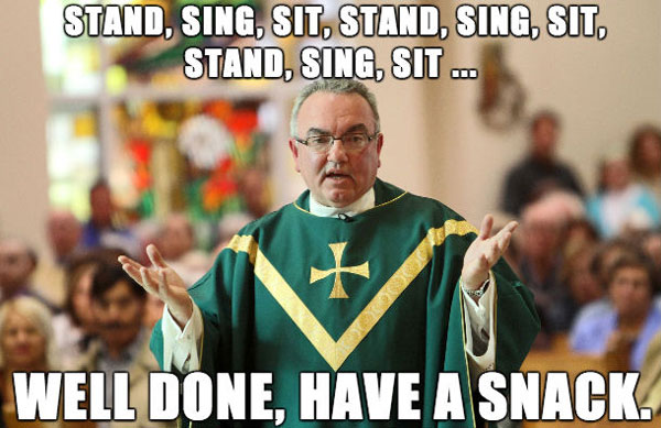 For all you first timer experiencing Catholicism this season, remember, they're not foot rests