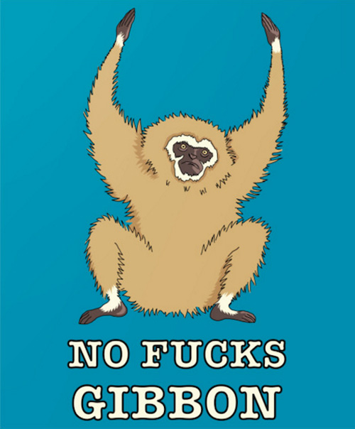 I drew a No F*cks Gibbon