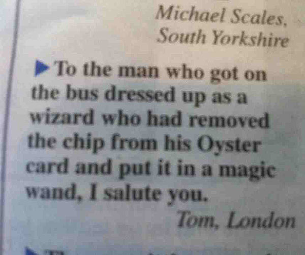 Tom loves wizard