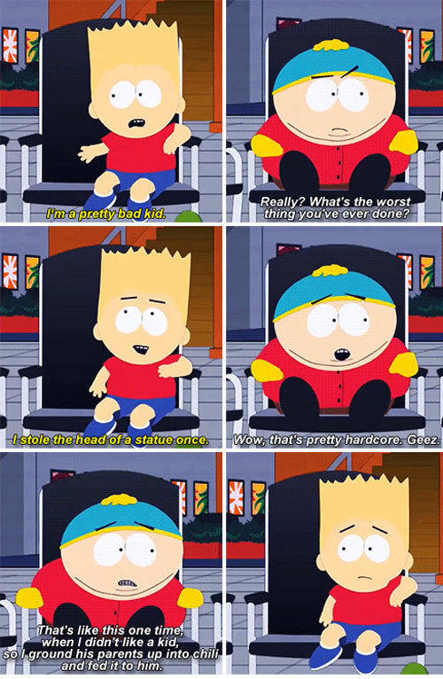 The difference between The Simpsons and South Park