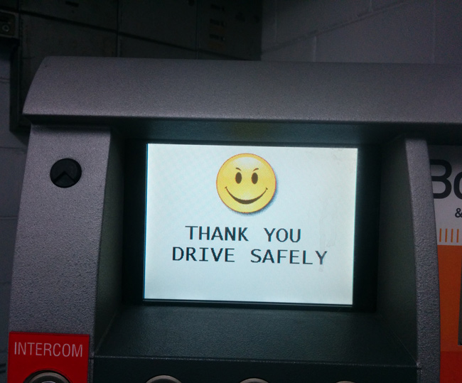 This smile does not say drive safely
