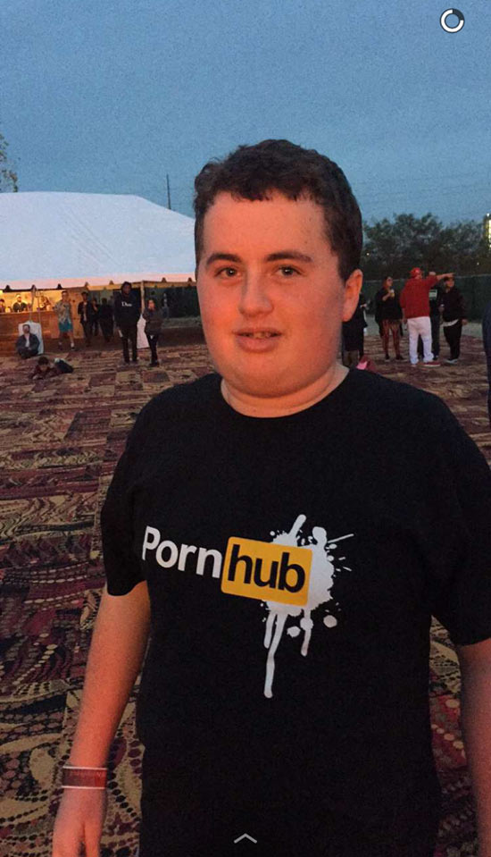 A friend of mine met this 14 year old at a music festival last night in Houston TX. Kid introduced himself as a pornhub shareholder