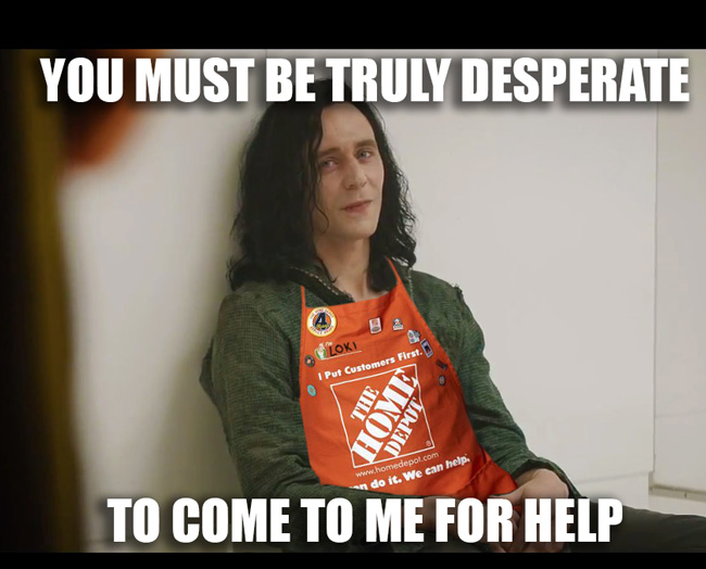 Asking a Home Depot Employee for Advice