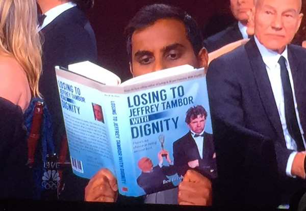 Aziz Ansari at the Golden Globes