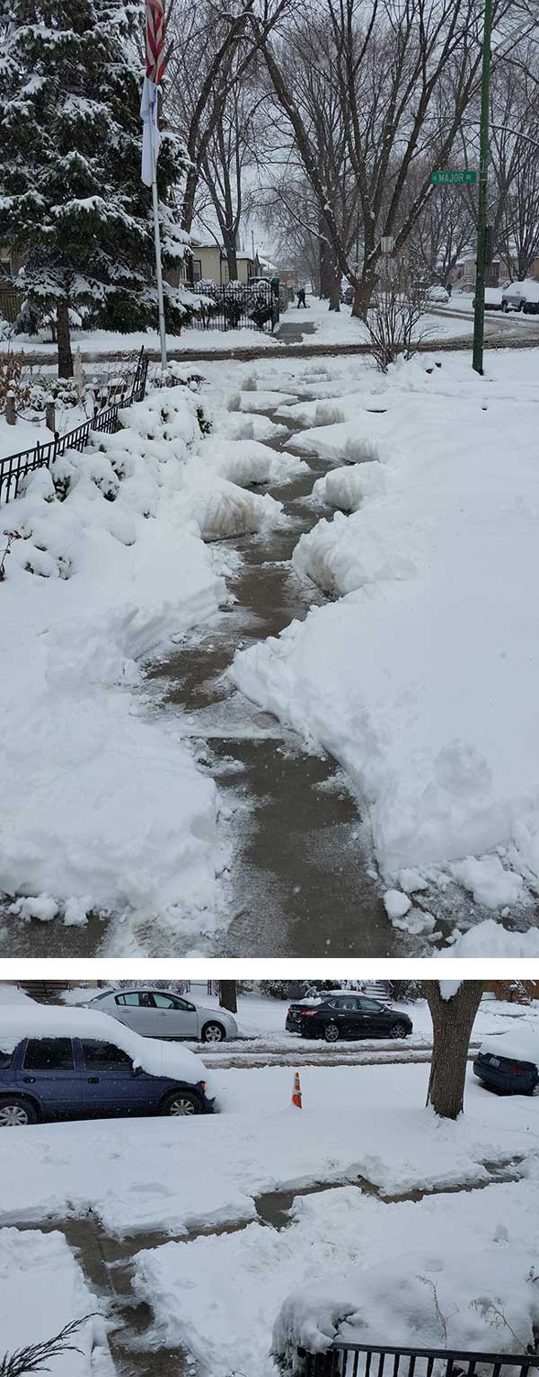 If I'm the only one in my building who shovels the sidewalk, then I will have my revenge