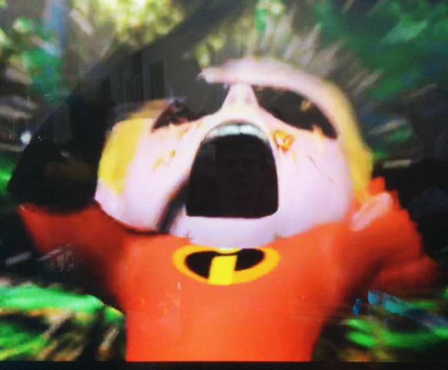 Watching the Incredibles with my son, when he paused it at a surprisingly horrifying moment