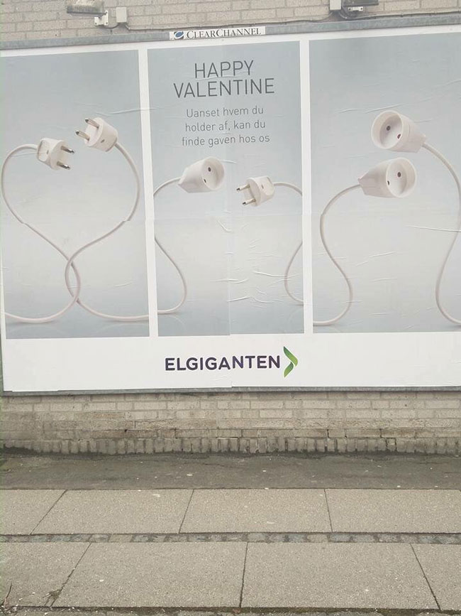 Happy Valentine from the electronics store