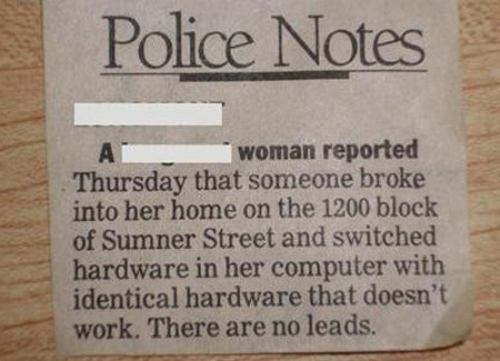 Police report