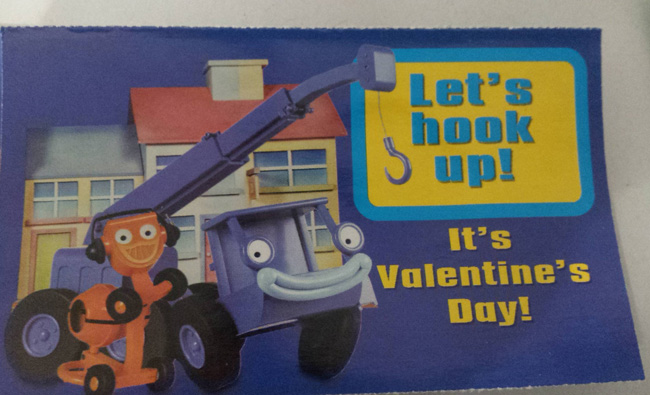 My 5 year old received this valentine today at school