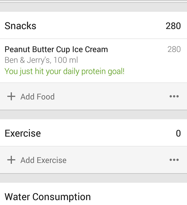 It was a struggle, but I made it to my protein goal