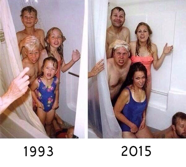Children grew up