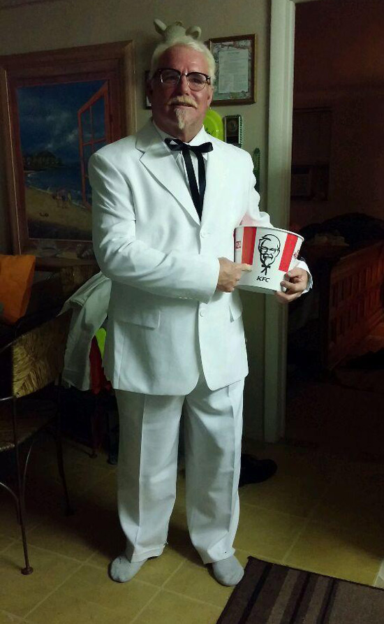 My grandpa thought you guys would enjoy his outfit for the night
